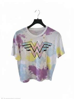 Wonder Woman Tie-Dye Logo Tee - Multicolor